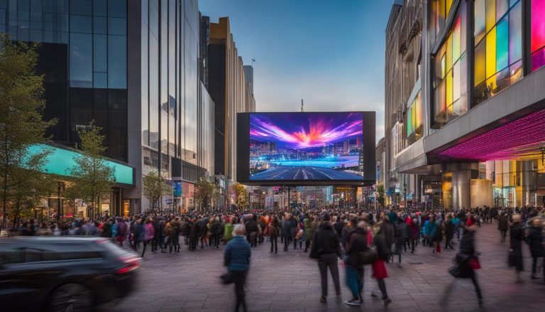 Big LED screen in Plymouth