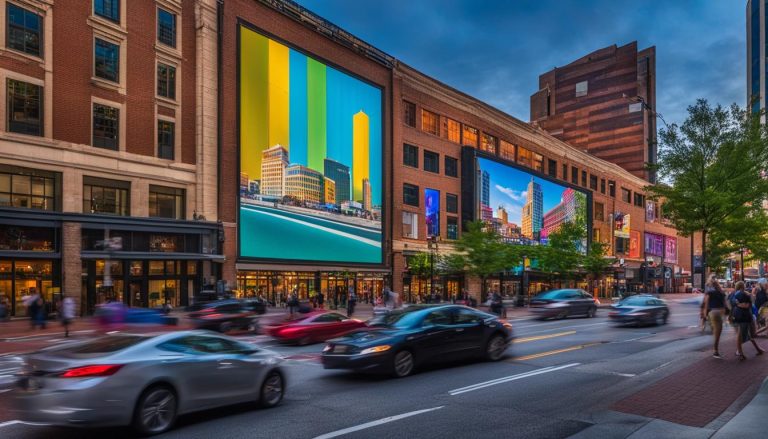 Big LED screen in Roanoke