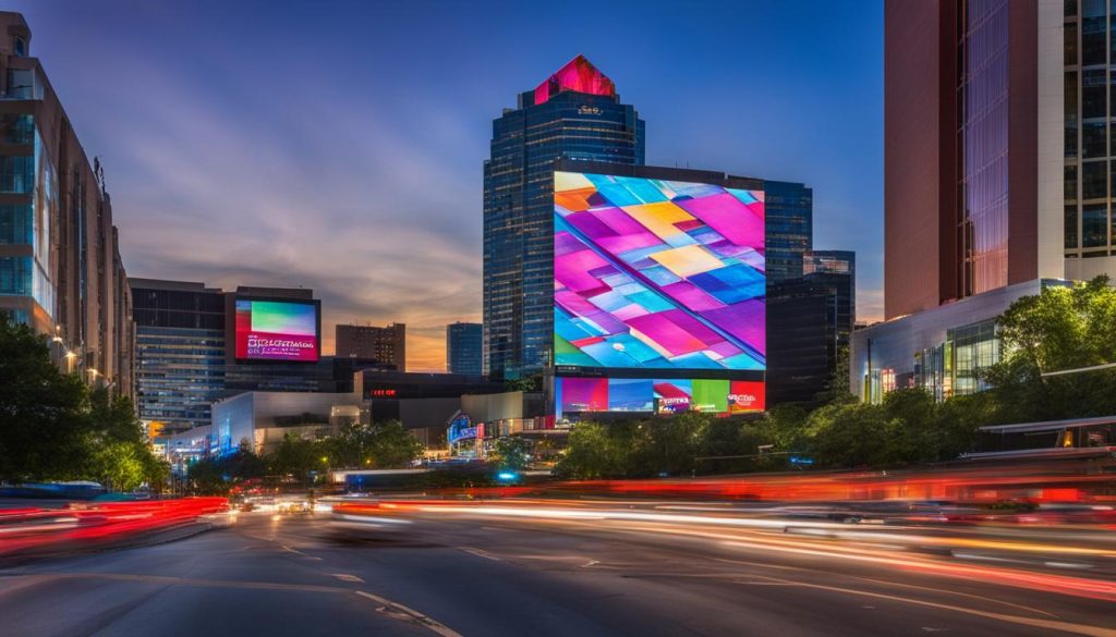 Big LED screen in Sandy Springs