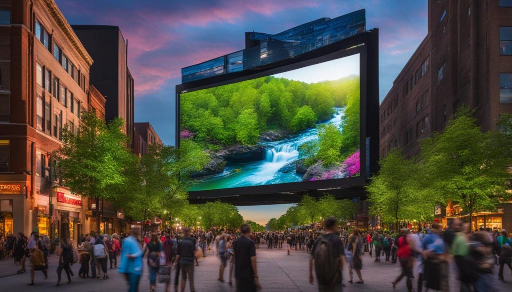 Big LED screen in Waukegan