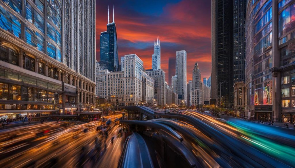 Chicago LED screen display