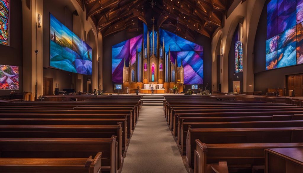 Church LED Video Wall in Moline