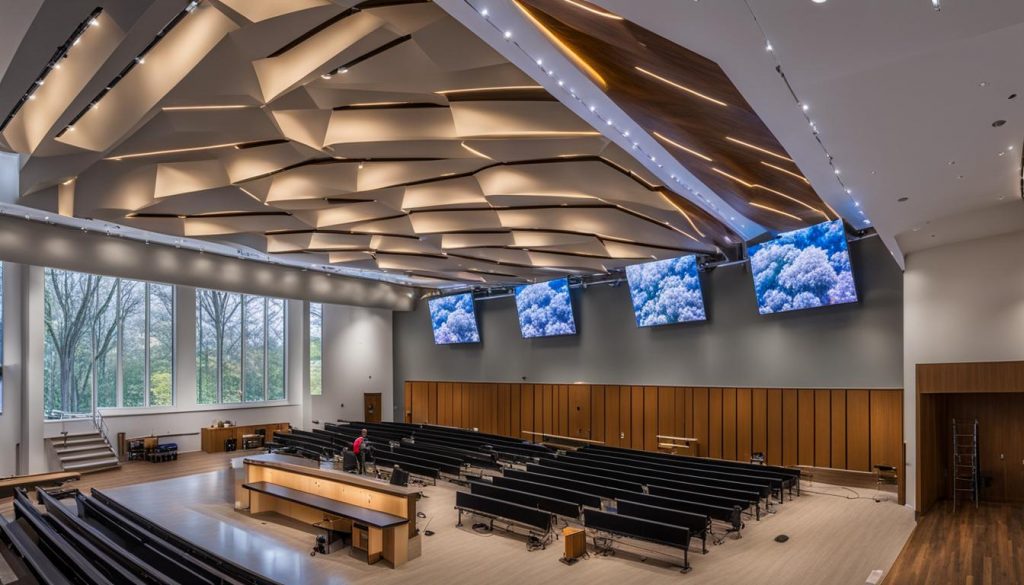 Church LED Wall Installation