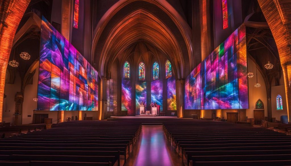 Church LED video wall