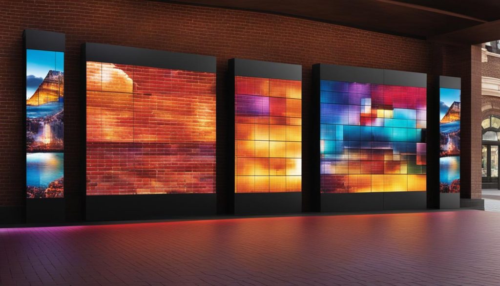 Customizable LED screen panels