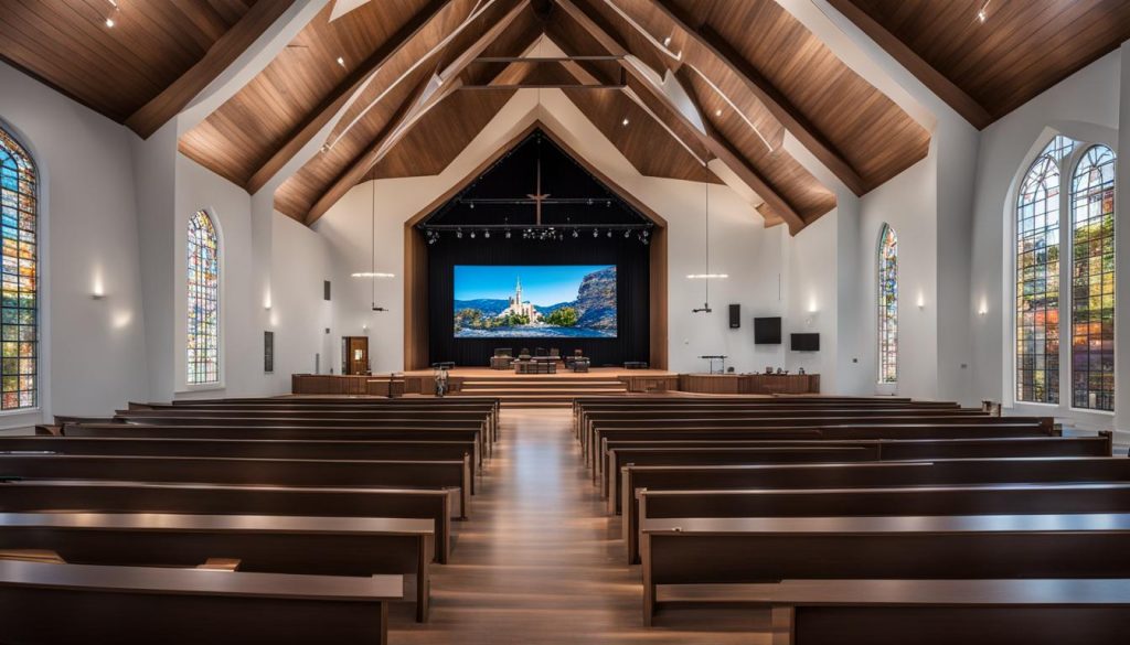 Daphne LED screen for church