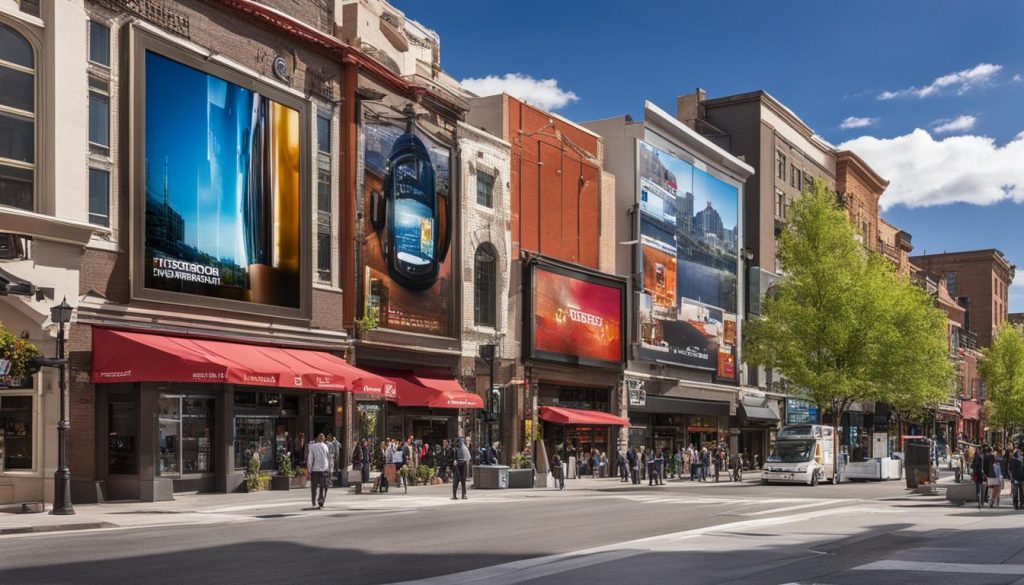 Digital signage in Aurora