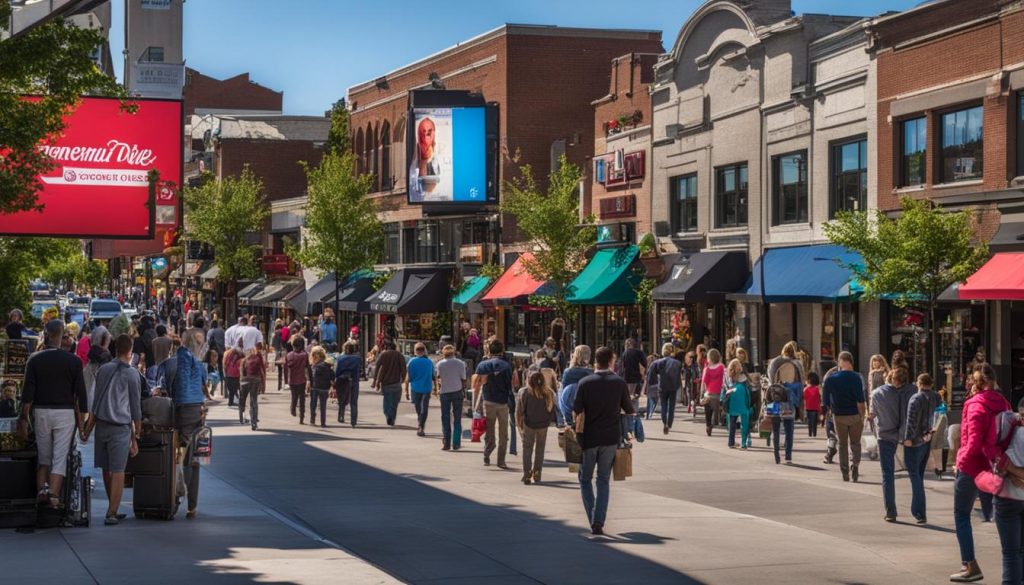 Digital signage in Bloomington