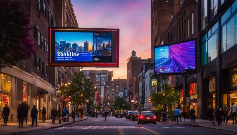 Digital signage in Brookline