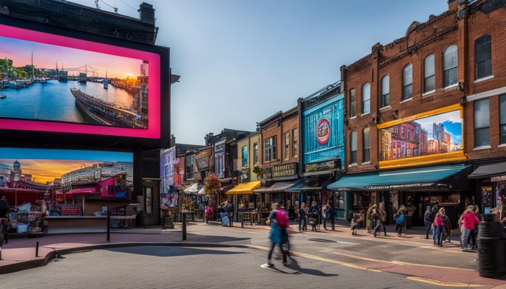 Digital signage in Camden