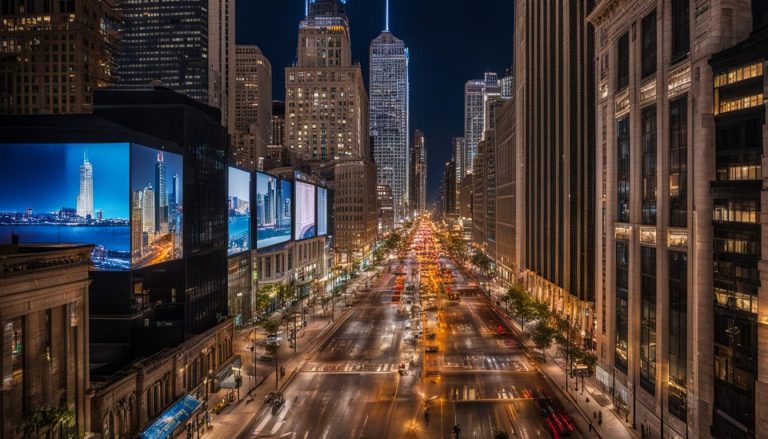 Digital signage in Chicago