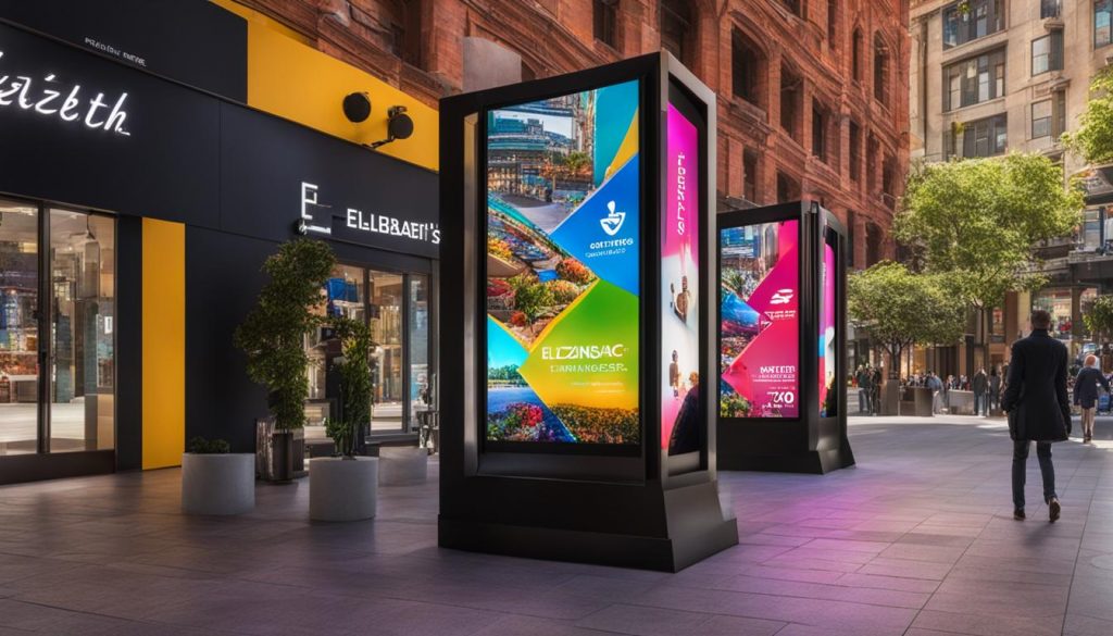 Digital signage in Elizabeth