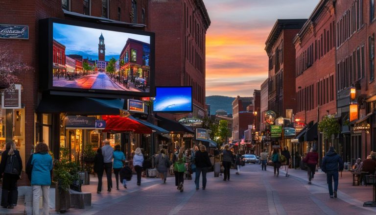 Digital signage in Lowell