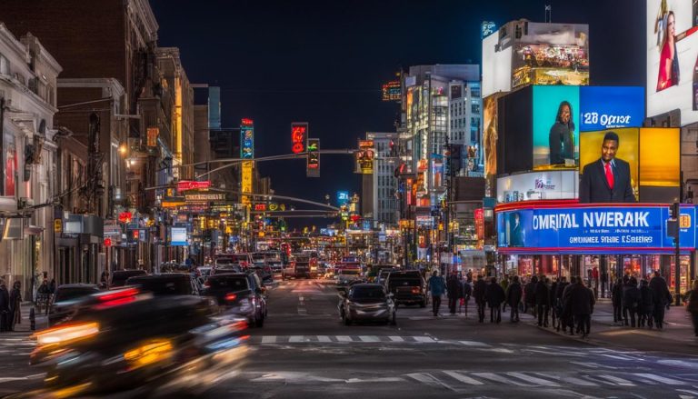 Digital signage in Newark