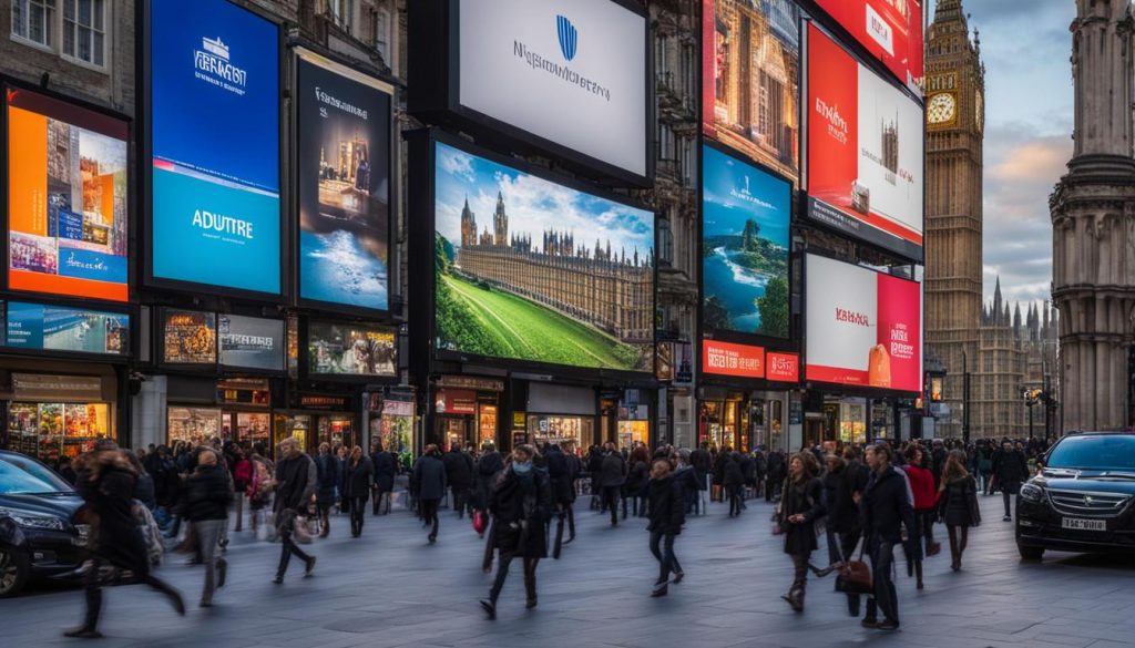 Digital signage in Westminster