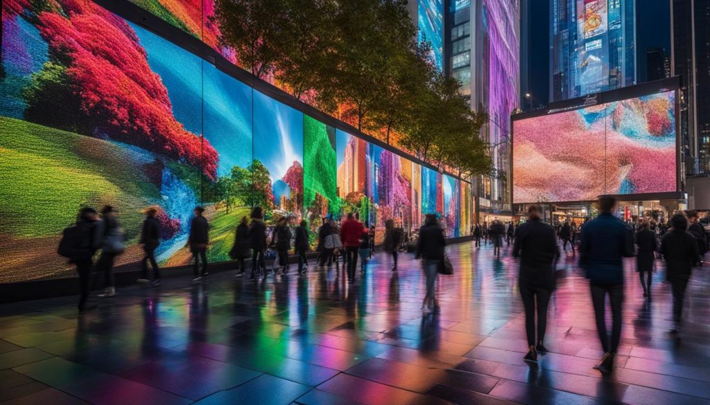 Experience the vibrance with our LED video wall