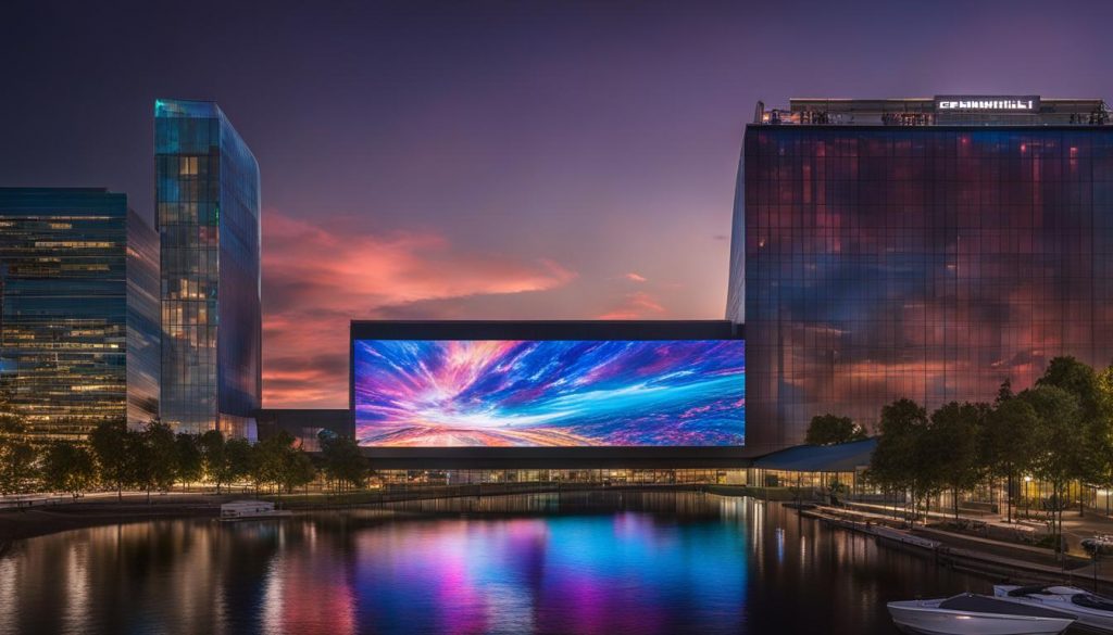 High-resolution LED screen for stunning visuals