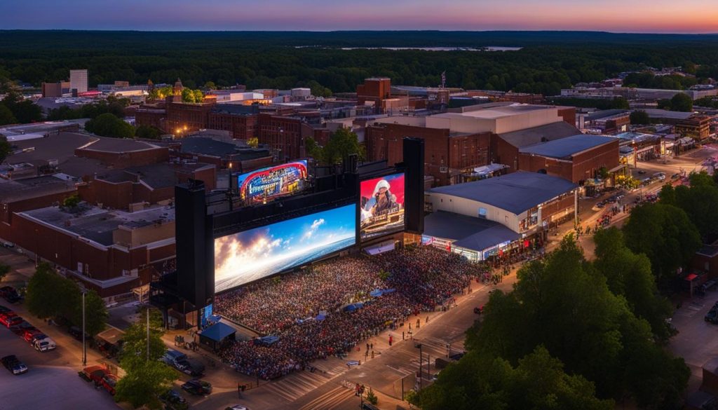 High resolution LED screen in Russellville