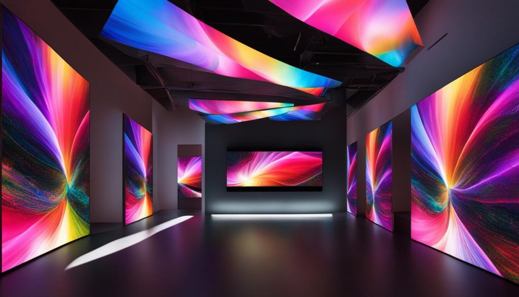 Indoor LED screens for immersive experiences