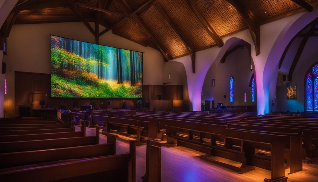 LED display for church