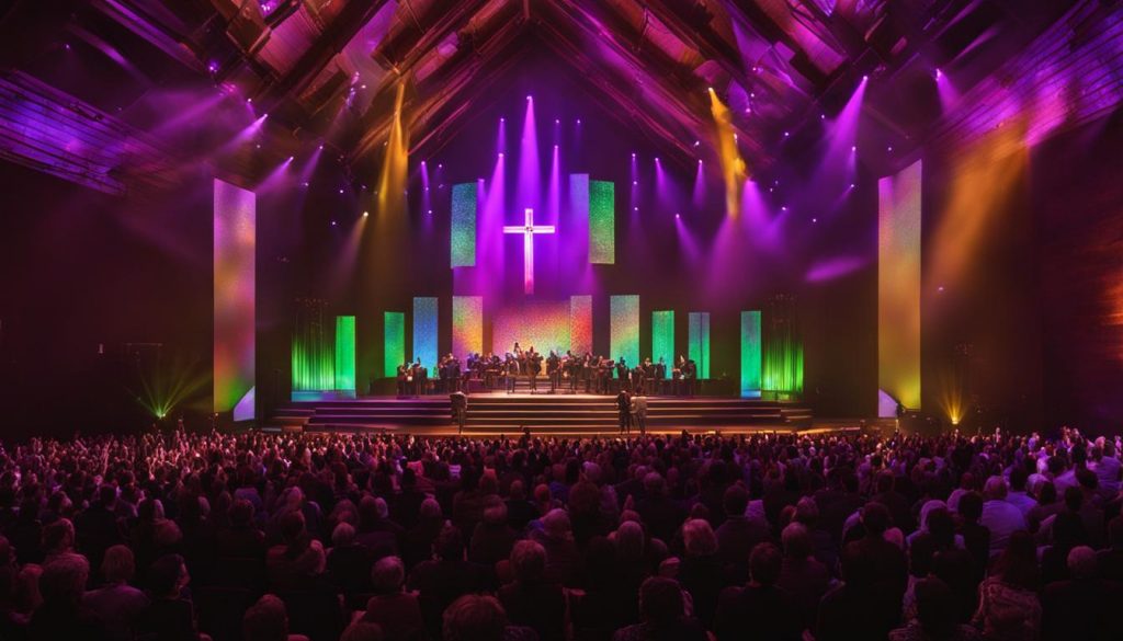 LED display for worship