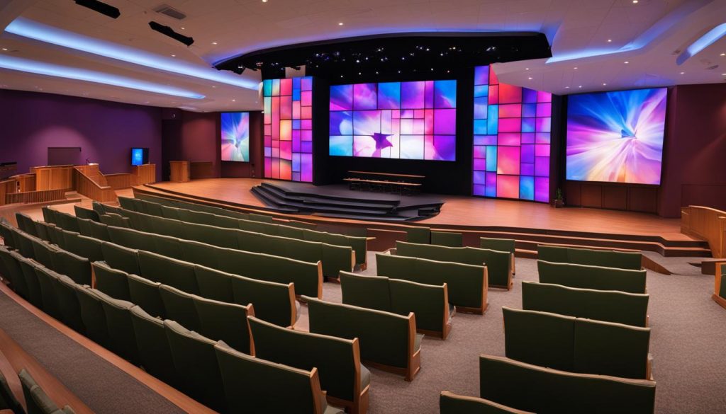 LED display for worship services in Manassas