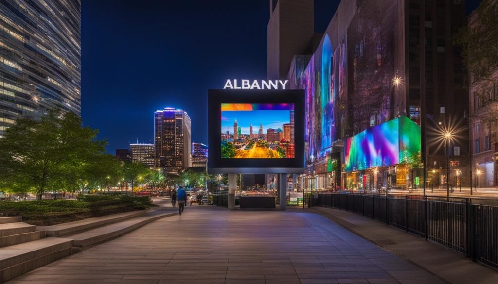 LED display in Albany