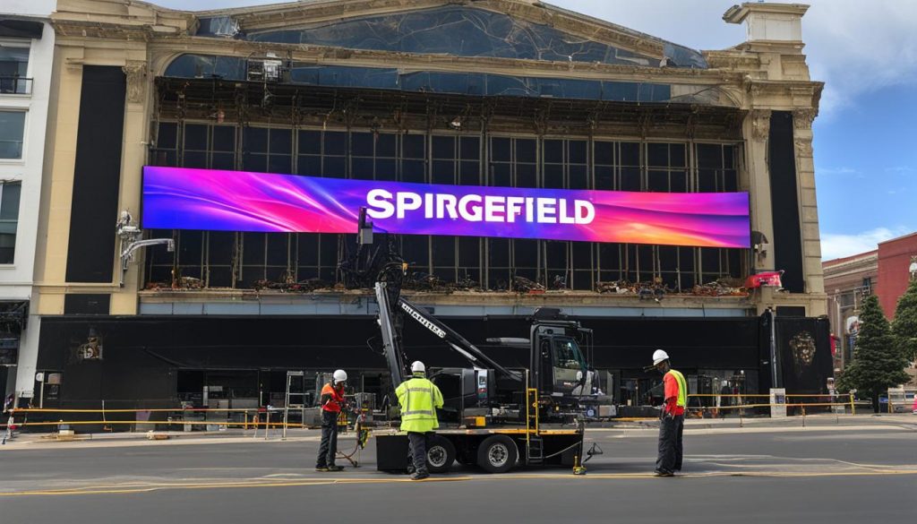 LED display installation Springfield