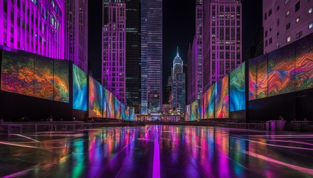 LED display installation in Chicago