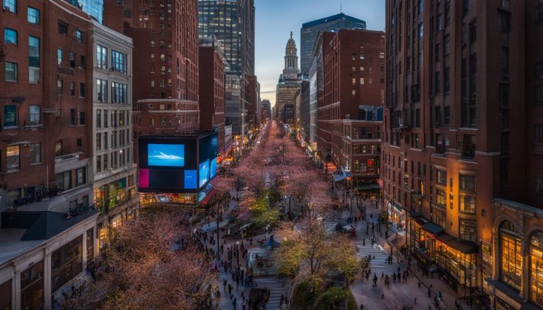 LED display screen in Boston