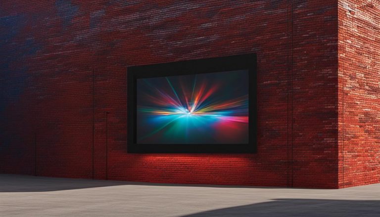 LED display screen in Brick