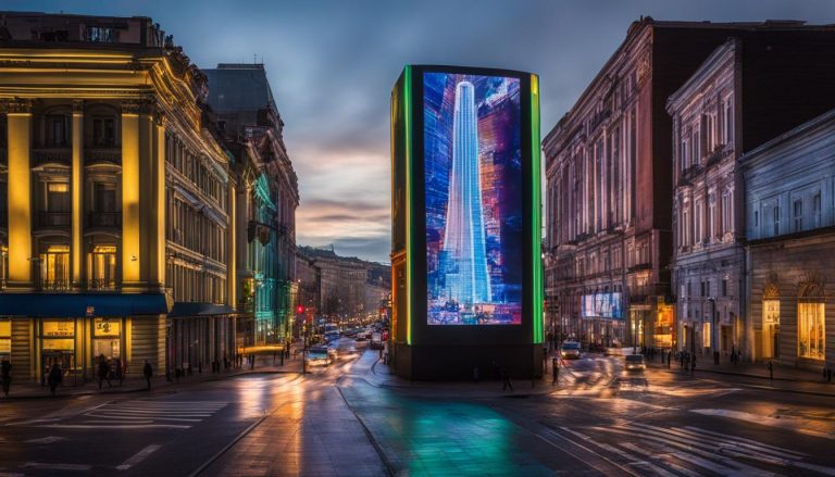 LED display screen in Petersburg