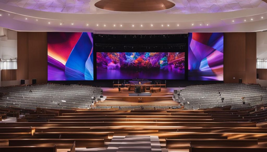 LED display screens for churches