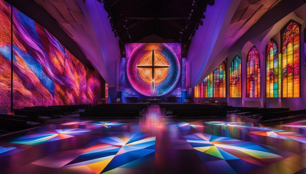 LED panel displays for churches