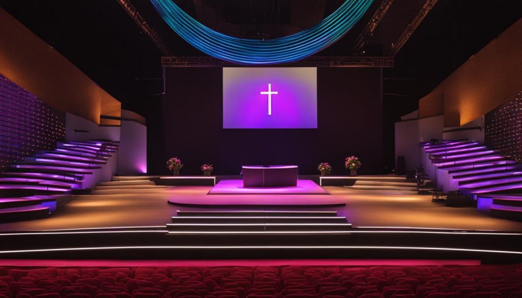 LED panel for church stage