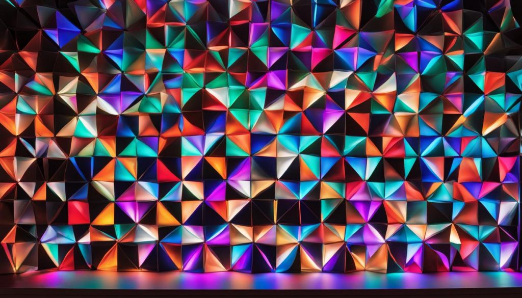 LED panel wall design