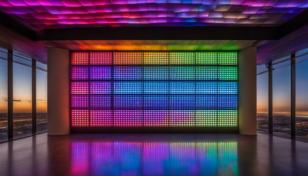 LED panel wall in Commerce City