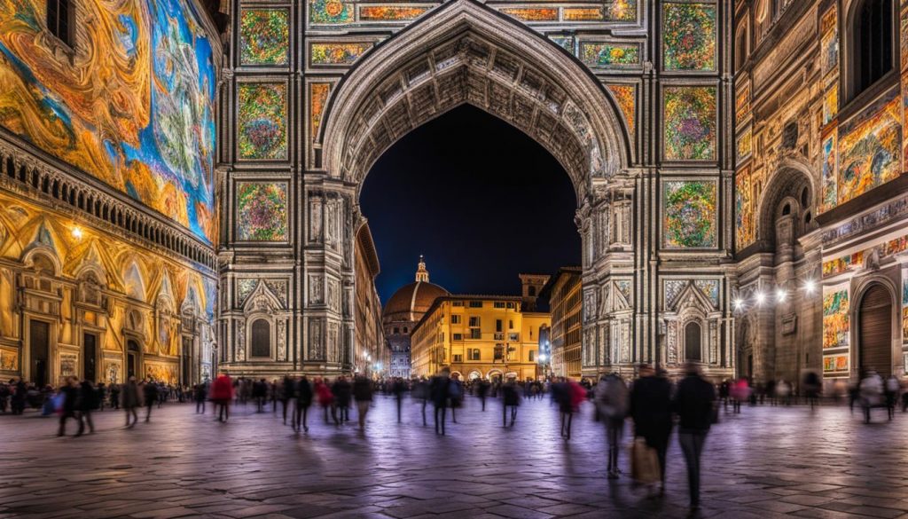 LED panel wall in Florence