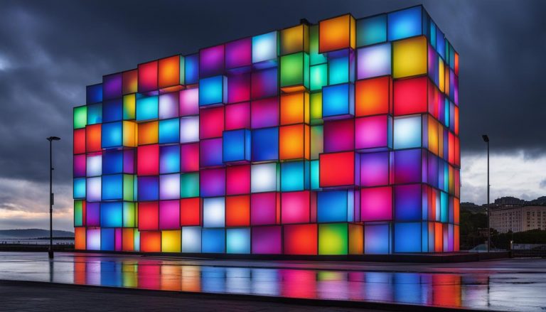 LED panel wall in Plymouth