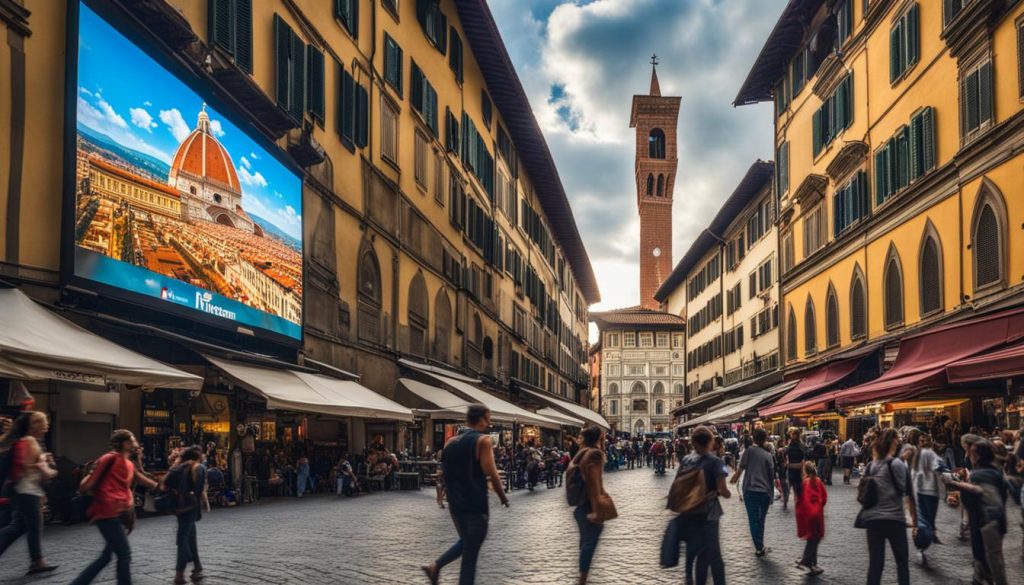 LED screen advertising Florence