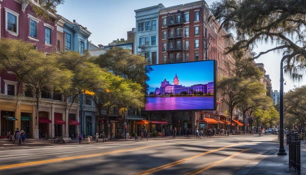 LED screen display Savannah