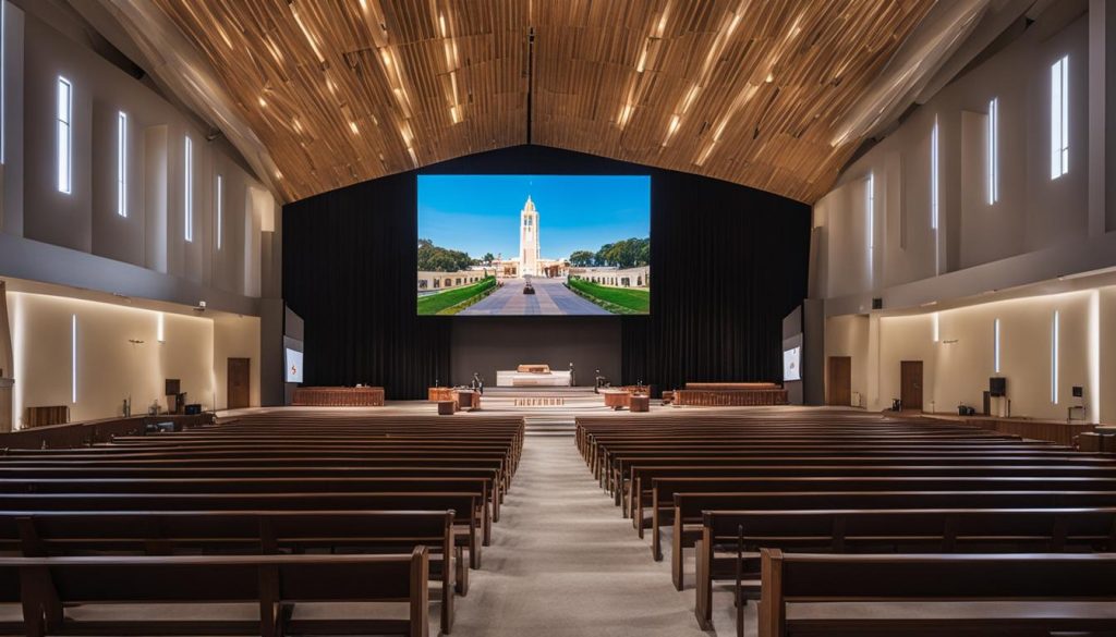 LED screen for church in Alexandria