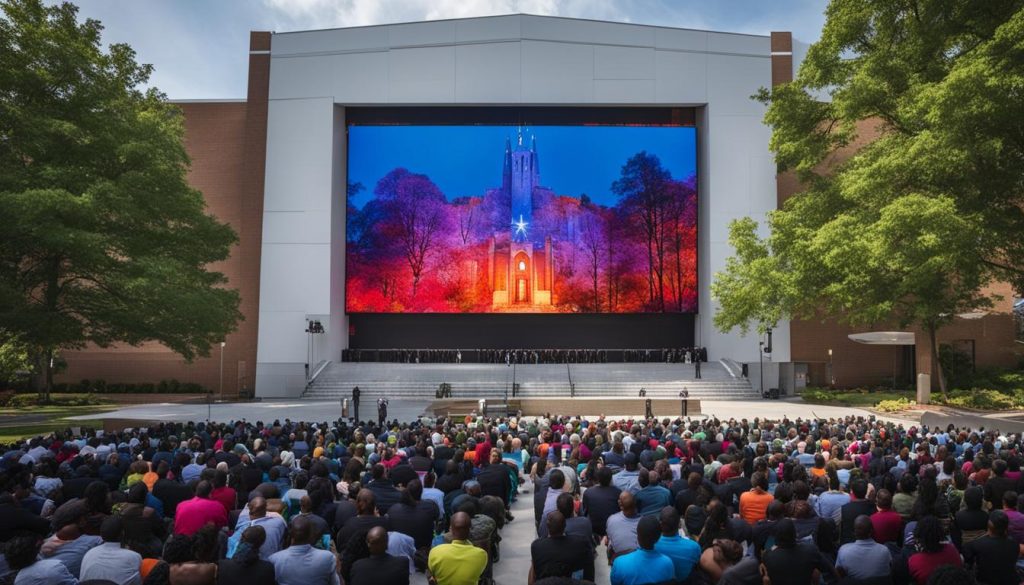 LED screen for church in Atlanta