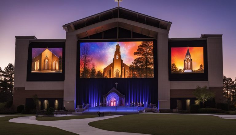 LED screen for church in Atlanta