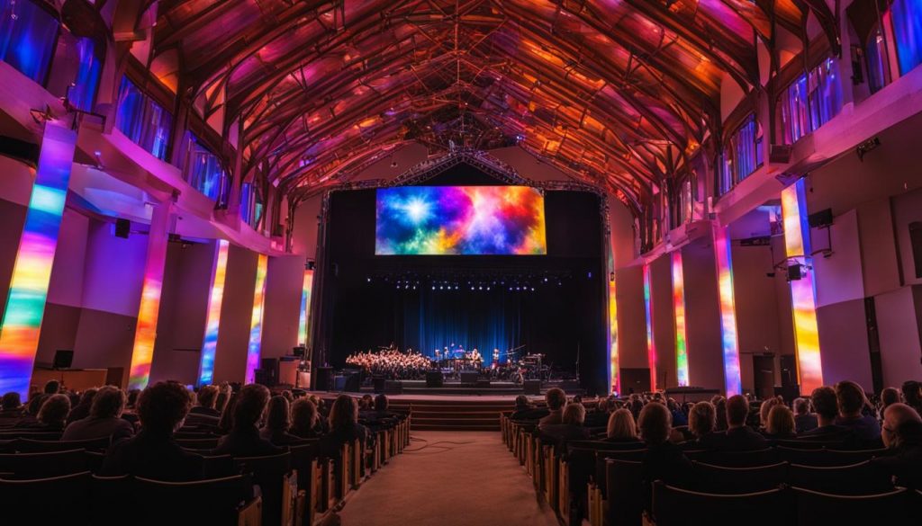 LED screen for church in Auburn