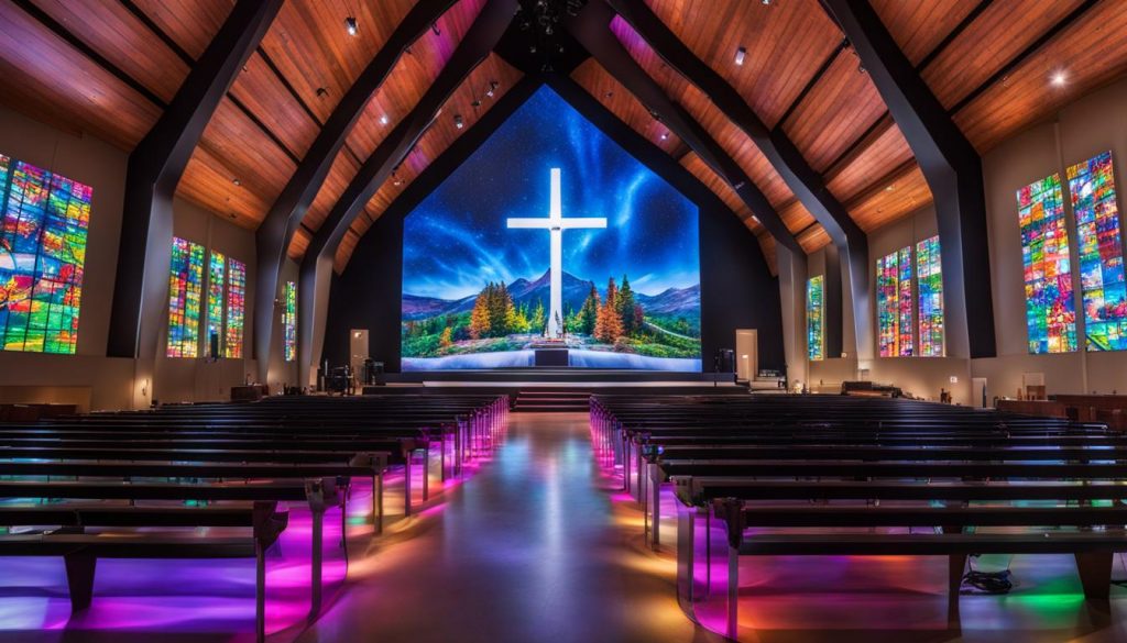 LED screen for church in Aurora