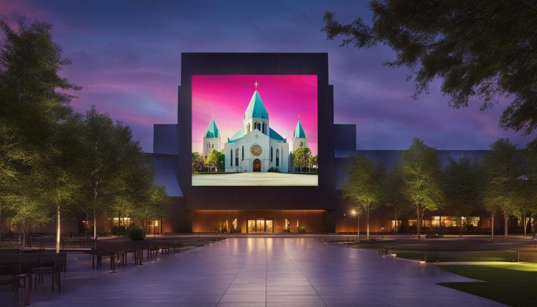 LED screen for church in Aurora