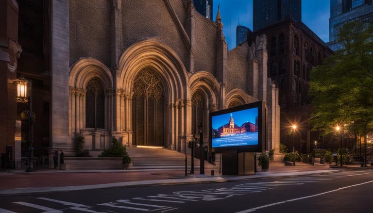 LED screen for church in Boston