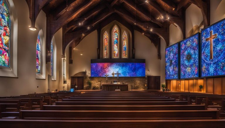 LED screen for church in Brookline