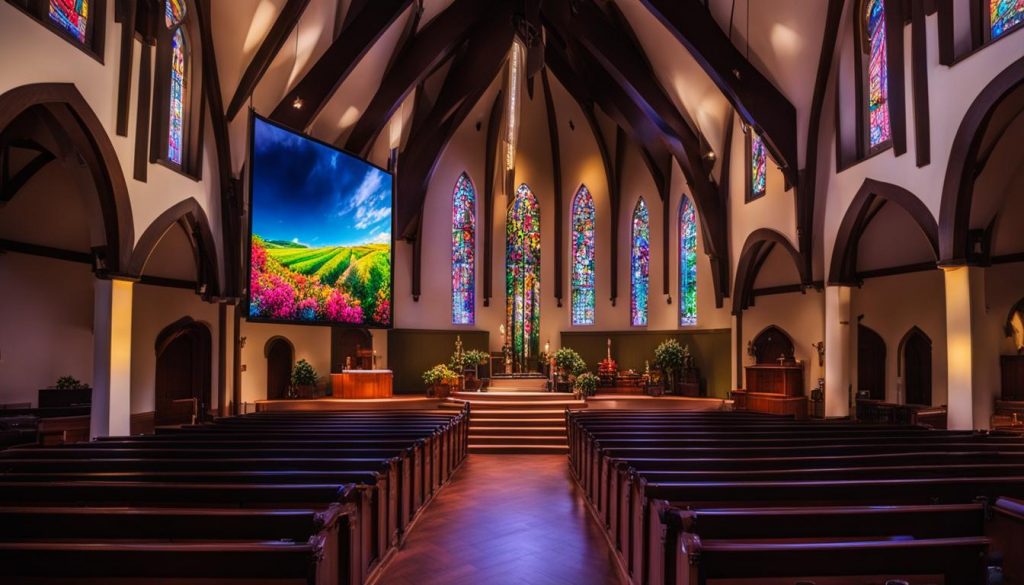 LED screen for church in Cabot